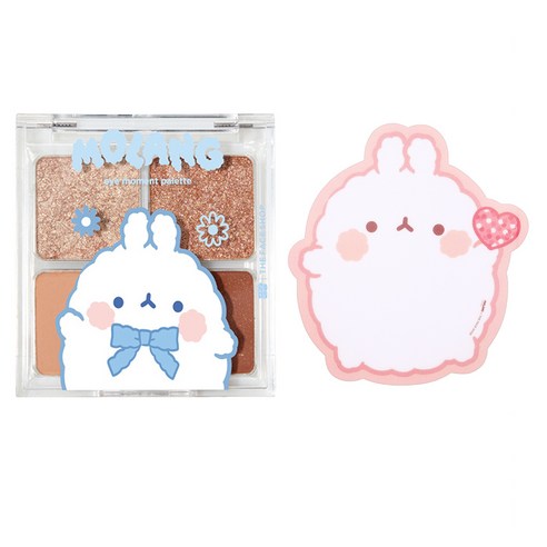 더페이스샵 몰랑이 아이 모먼트 팔레트 + 몰랑이 마우스패드, [기획] 01 코코아 몰랑, 1개