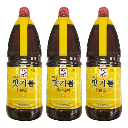 청은 참깨향 맛기름 향소미, 1.75L, 3개