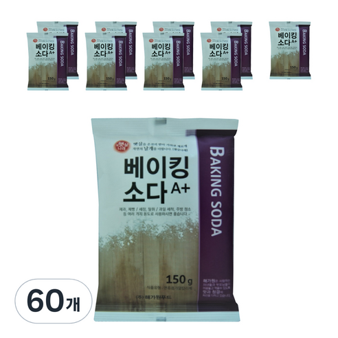 해가원 햇살나래 베이킹소다 A 플러스, 150g, 60개