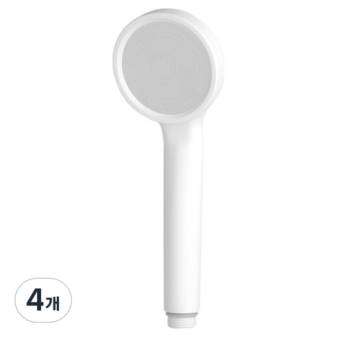 퓨어수 1기능 샤워헤드, 무광화이트, 4개