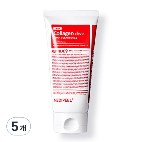 메디필 레드 락토 콜라겐 클리어 폼 클렌저 2.0, 300ml, 2개
