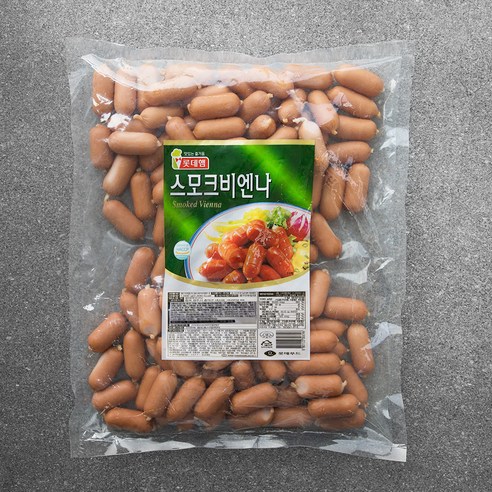 롯데햄 스모크 비엔나, 1000g, 3개 롯데의성마늘프랑크