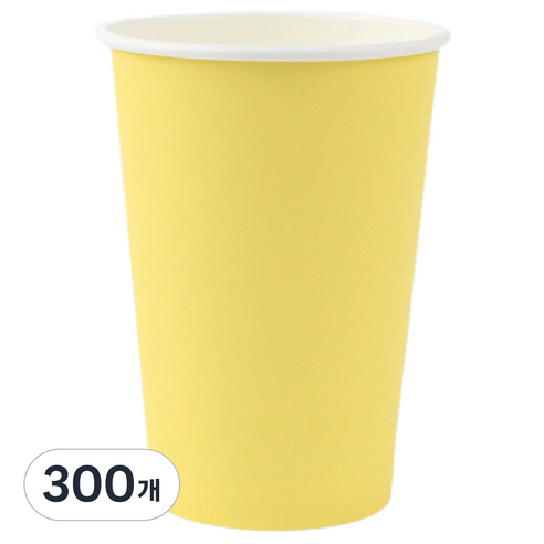 아이엔피 파스텔 종이컵 레몬옐로우 390ml, 50개, 6세트