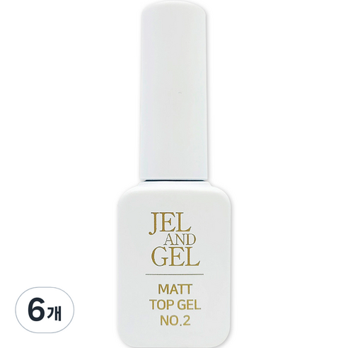 메이브라운 젤앤젤 매트 탑 젤 엠보아트 9g, 투명, 6개
