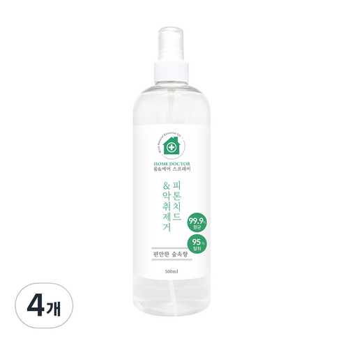 홈닥터 룸 & 에어 스프레이 피톤치드 & 악취제거, 4개, 500ml