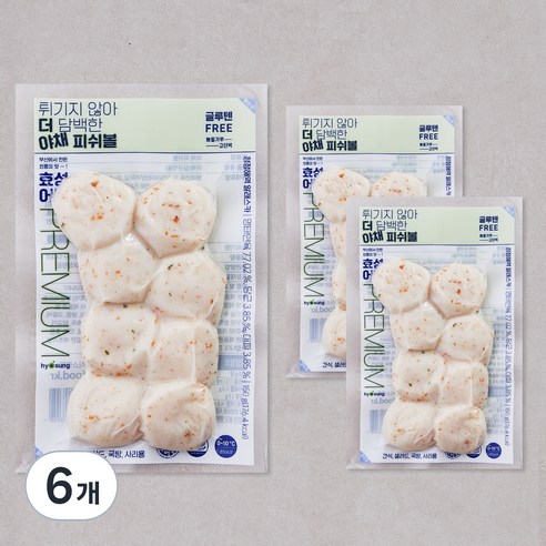 효성어묵 야채 피쉬볼, 150g, 6개