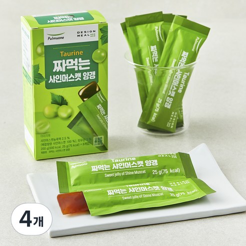 풀무원 짜먹는 샤인머스캣 양갱, 25g, 8개입, 4개