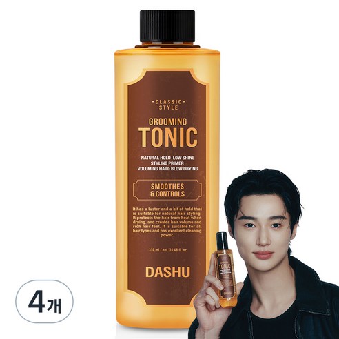 다슈 클래식 스타일 그루밍 토닉 헤어왁스, 310ml, 4개
