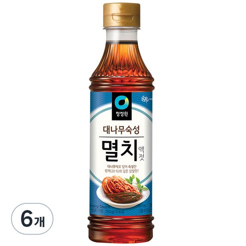 청정원 멸치액젓, 750g, 6개