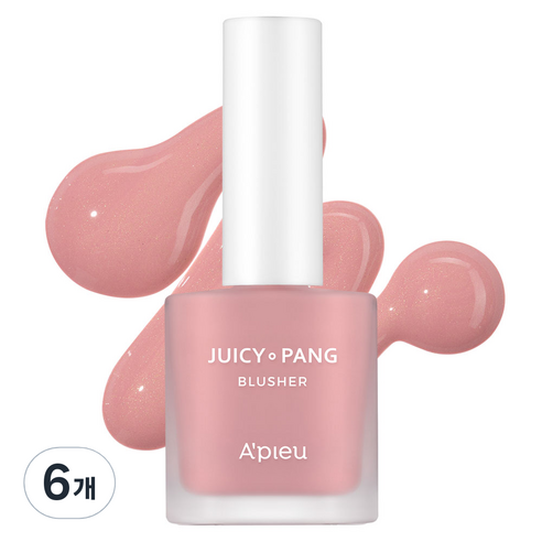 어퓨 과즙팡 워터 블러셔 8g, PK03 내마음을구아바, 6개
