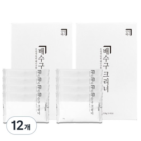 살림백서 배수구클리너, 600g, 12개