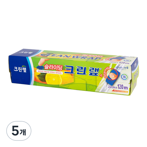 크린랲 슬라이딩 랩, 120m, 5개