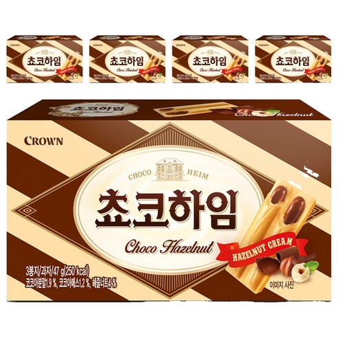 크라운 초코 하임, 47g, 5개