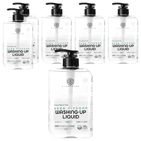 아이너바움 아기 주방세제 액상형 무향, 700ml, 6개