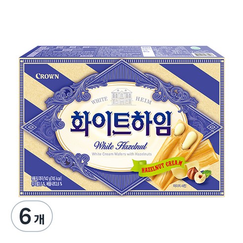 쵸코하임 크라운 화이트 하임, 142g, 6개
