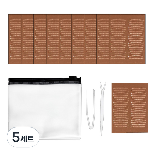 다크니스 누드 아이업 쌍꺼풀테이프 A 360p 세트, 5세트, 혼합색상