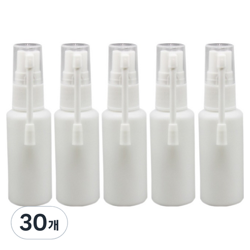 포근상점 코스프레이 식염수 세척 공병 코끼리병 용기 화이트 30ml, 30개