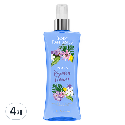 바디판타지 아일랜드 패션플라워 바디미스트 과일향, 236ml, 4개
