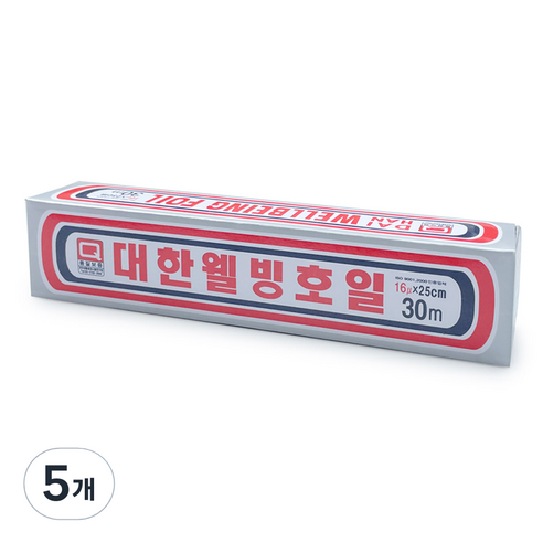 대한 웰빙 호일 25cm x 30m, 5개