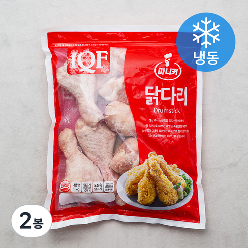 마니커 IQF 닭다리 (냉동), 1000g, 2봉