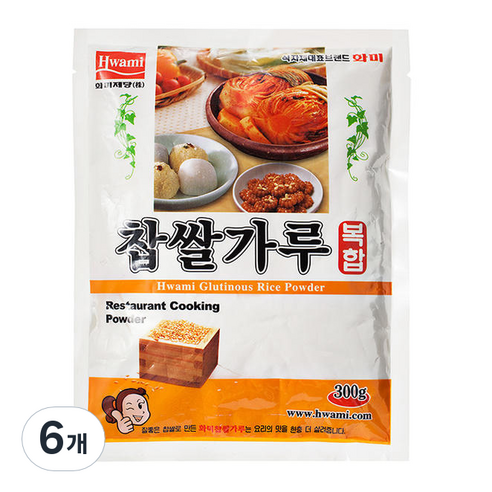 화미_찹쌀가루 복합70%, 300g, 6개