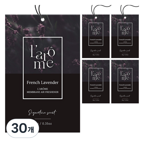 더허브샵 라홈 시그니처 종이 방향제 본품 프렌치라벤더, 10g, 30개