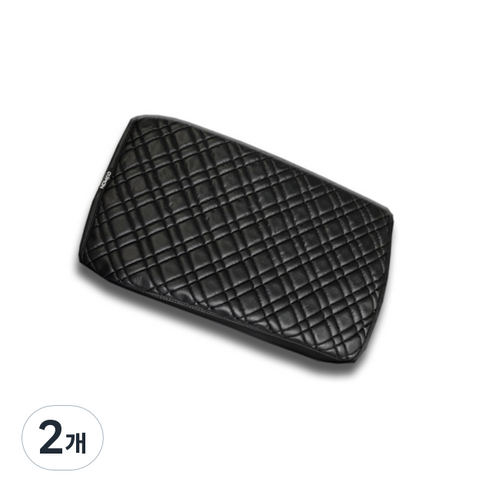 CAIMAN 트래버스 차량용 팔걸이 쿠션, 블랙, 2개