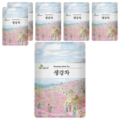 아름드레 삼각티백 생강차, 1.3g, 25개입, 6개