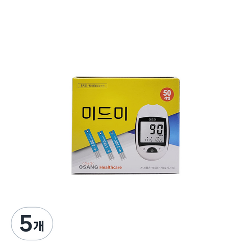 미드미 인포피아 혈당시험지 50개입, 5개