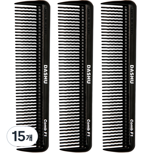 다슈 포마드 전용 콤브 빗, 혼합색상, 15개
