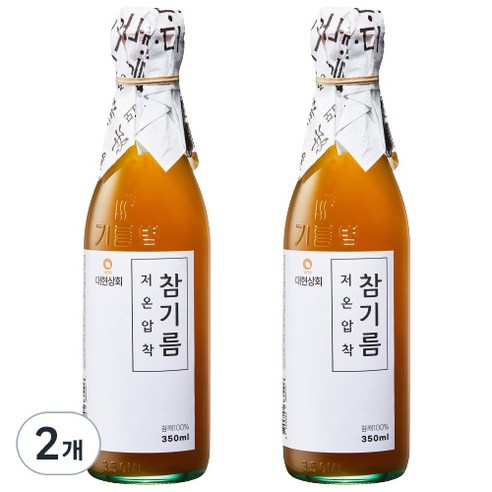 대현상회 저온압착 참기름, 2개, 350ml