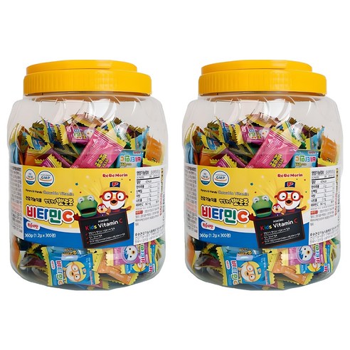 베베모린 뽀로로 비타민C 300p, 300정, 2개