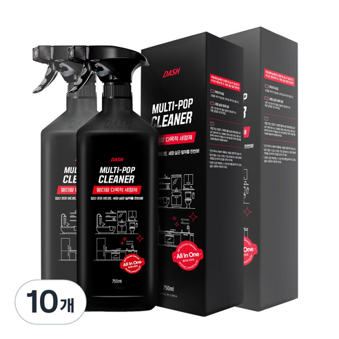 대쉬 멀티팝 다목적 세정제, 10개, 750ml