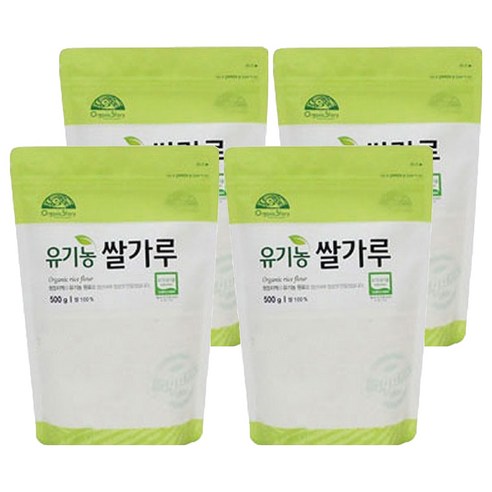 [오가닉스토리] 오가닉스토리 유기농 쌀가루, 500g, 4개