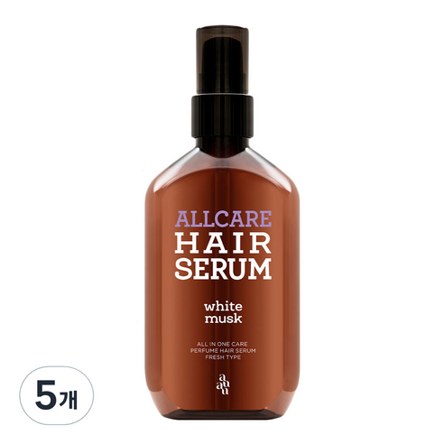아유아유 올케어 헤어세럼 화이트머스크향, 100ml, 5개