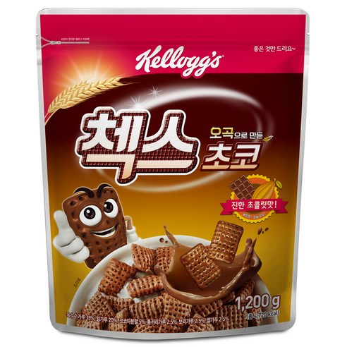 켈로그 오곡으로 만든 첵스 초코 시리얼