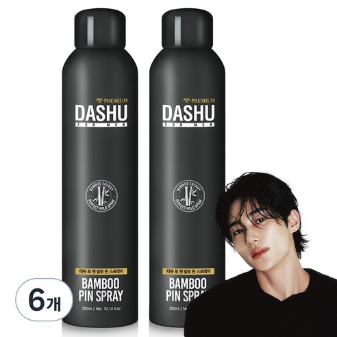 다슈 포 맨 프리미엄 밤부 핀 헤어스프레이, 300ml, 6개