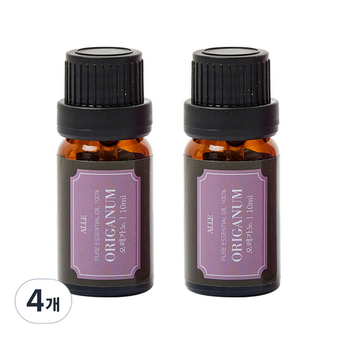 알레 비건 아로마 에센셜 오일 오레가노, 10ml, 4개