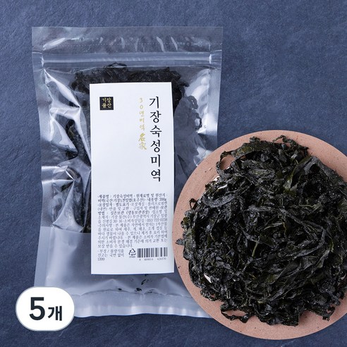 30년 미역명가 기장 숙성미역, 200g, 5개