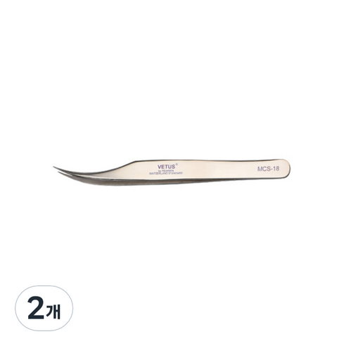 비투스 핀셋 MCS-18, 골드베이지, 2개