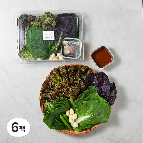 프레시밀 멜젓 모듬쌈, 200g, 6팩