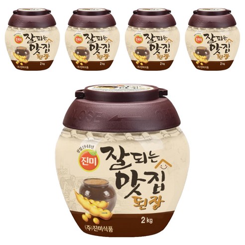 진미 잘되는맛집된장, 2kg, 5개