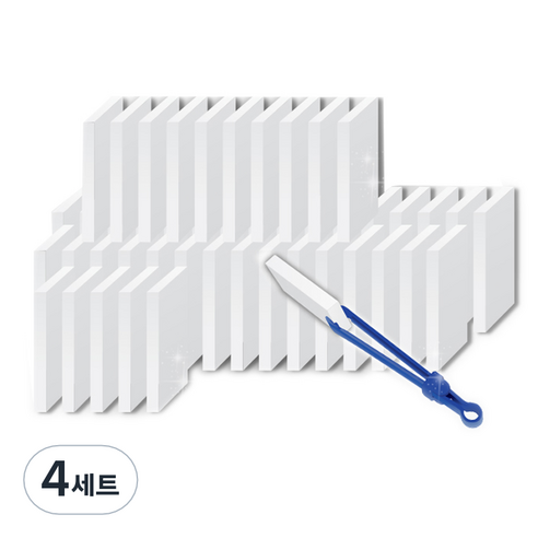 바스프 매직블럭 클리너 소형 50p + 집게 본품, 4세트