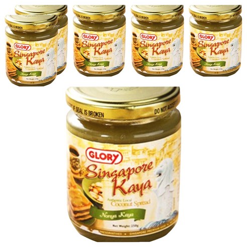 GLORY 싱가포르 카야잼 코코넛 그린, 250g, 6개