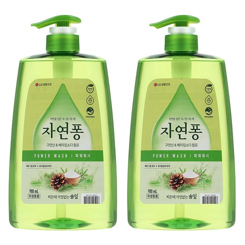 자연퐁 찌든때 걱정없는 솔잎 주방세제, 980ml, 1개