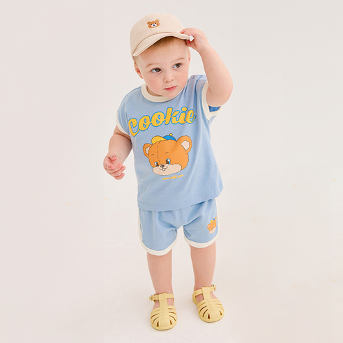 MilkBaby 유아용 롤리베이비 여름 상하복 세트