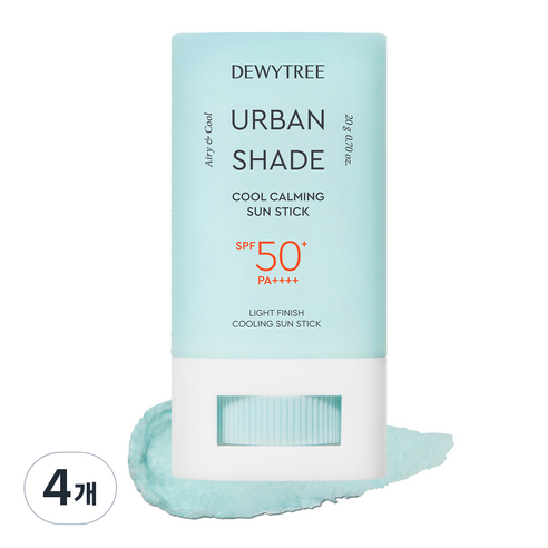 듀이트리 어반쉐이드 쿨카밍 선스틱 SPF50+ PA++++, 20g, 4개