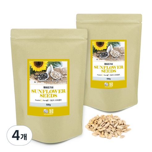 견과공장 해바라기씨, 500g, 4개