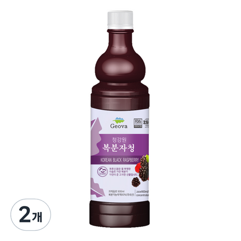 건강스토리 복분자청 엑기스, 900ml, 2개