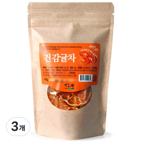 건감귤차, 45g, 1개입, 3개